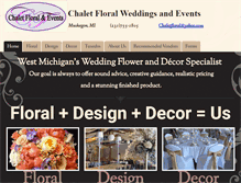 Tablet Screenshot of chaletfloral.net